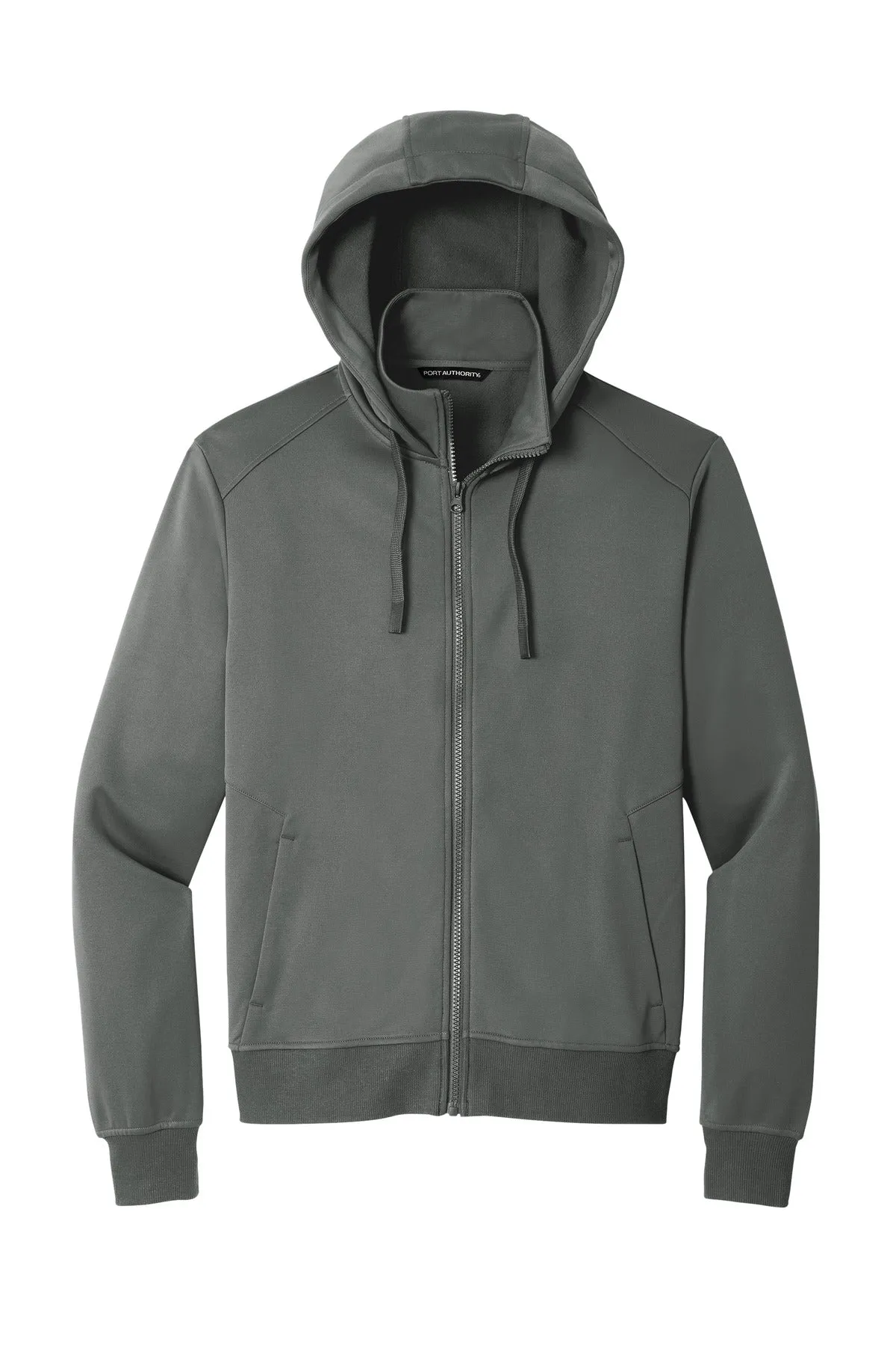 Port Authority Smooth Fleece Hooded Jacket F814 Graphite