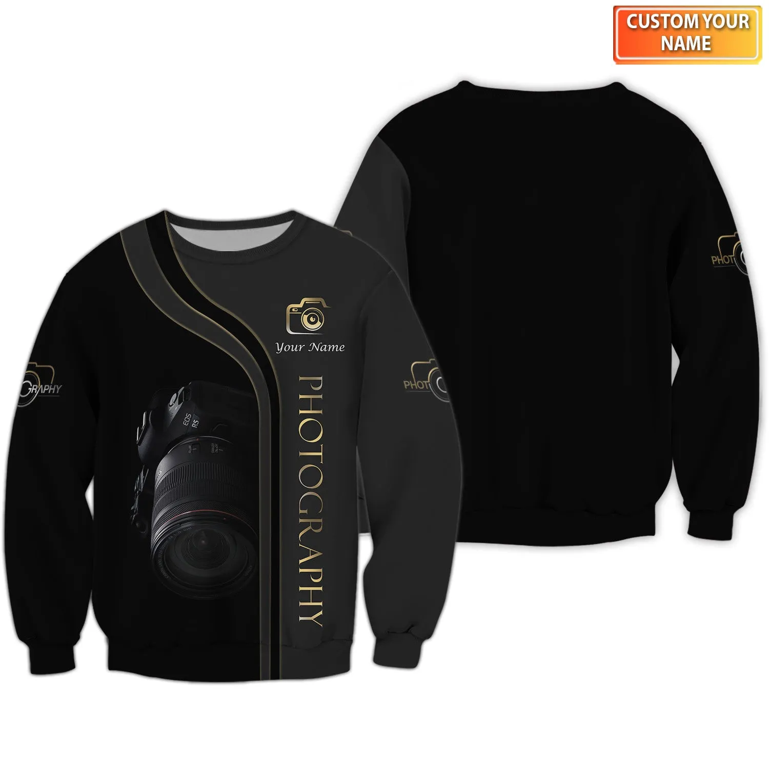 R5 Camera 3D Shirts Photographer Design Photography Shirts