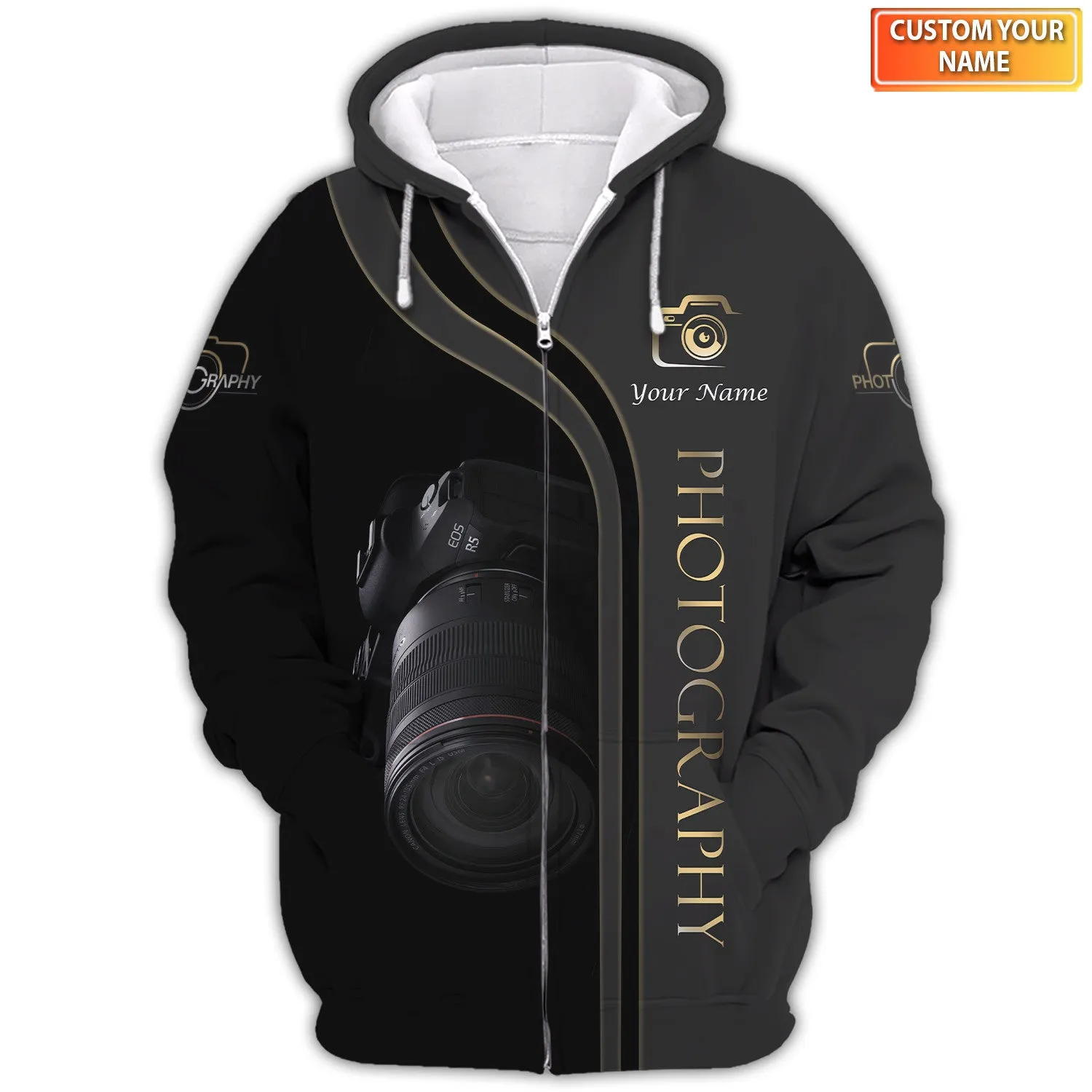 R5 Camera 3D Shirts Photographer Design Photography Shirts