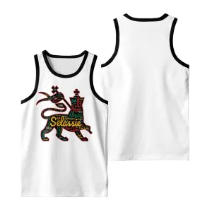 Rasta Tank Tops - Lion of Judah White