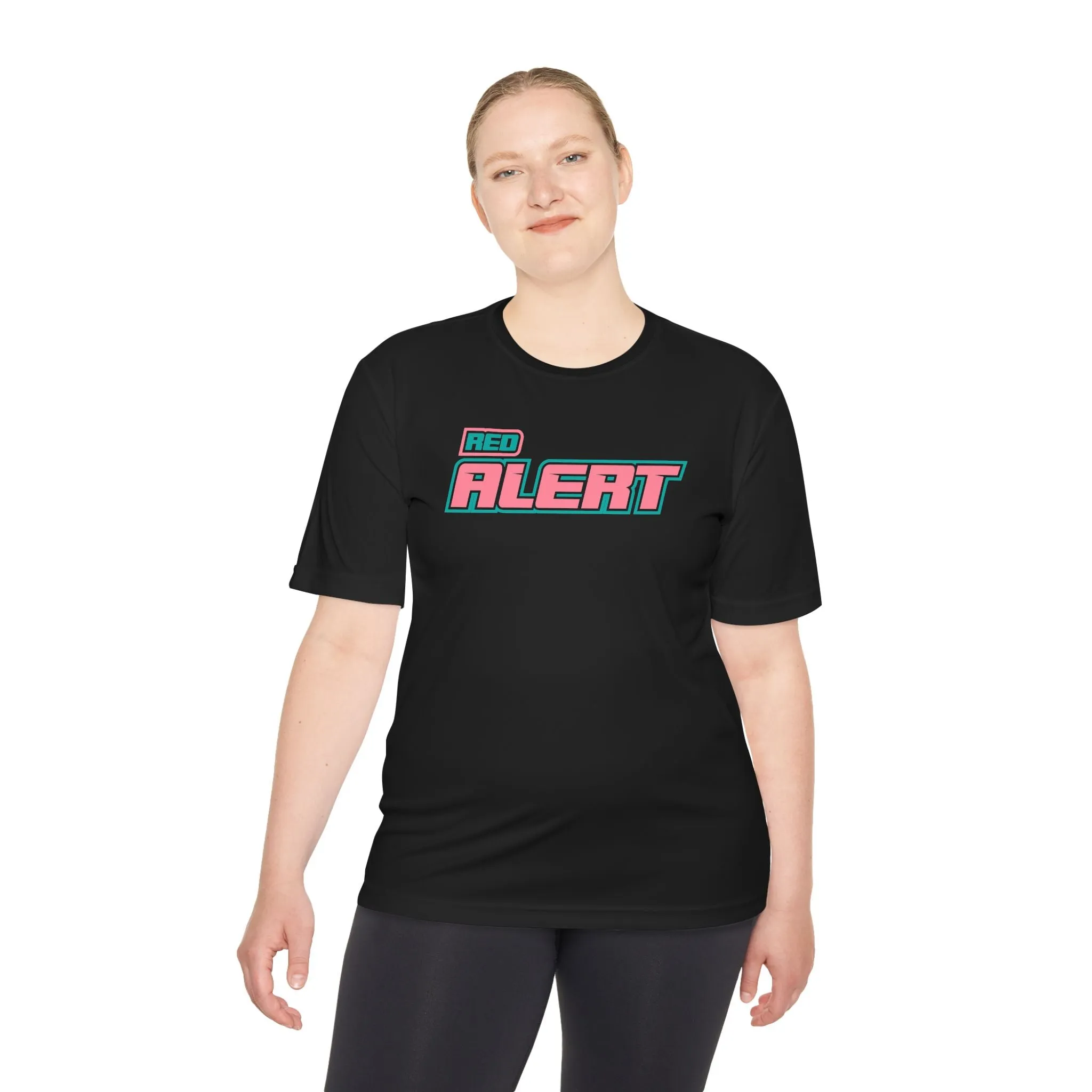 Red Alert - Pink Block Logo Unisex Moisture Wicking Tee
