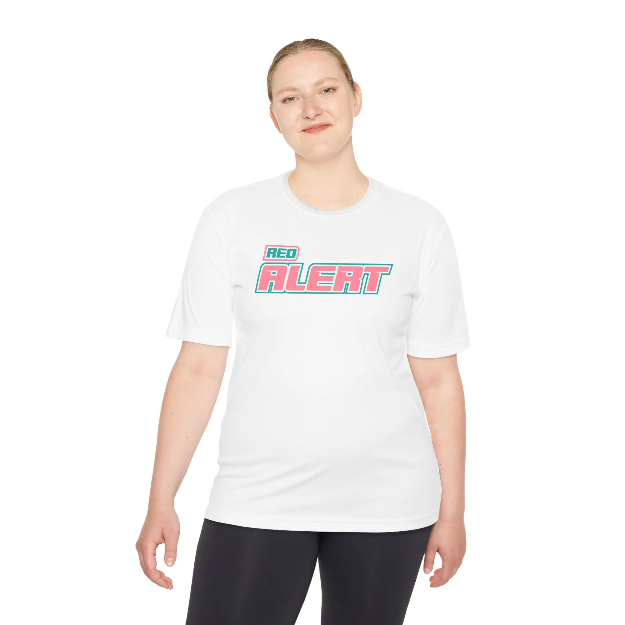 Red Alert - Pink Block Logo Unisex Moisture Wicking Tee