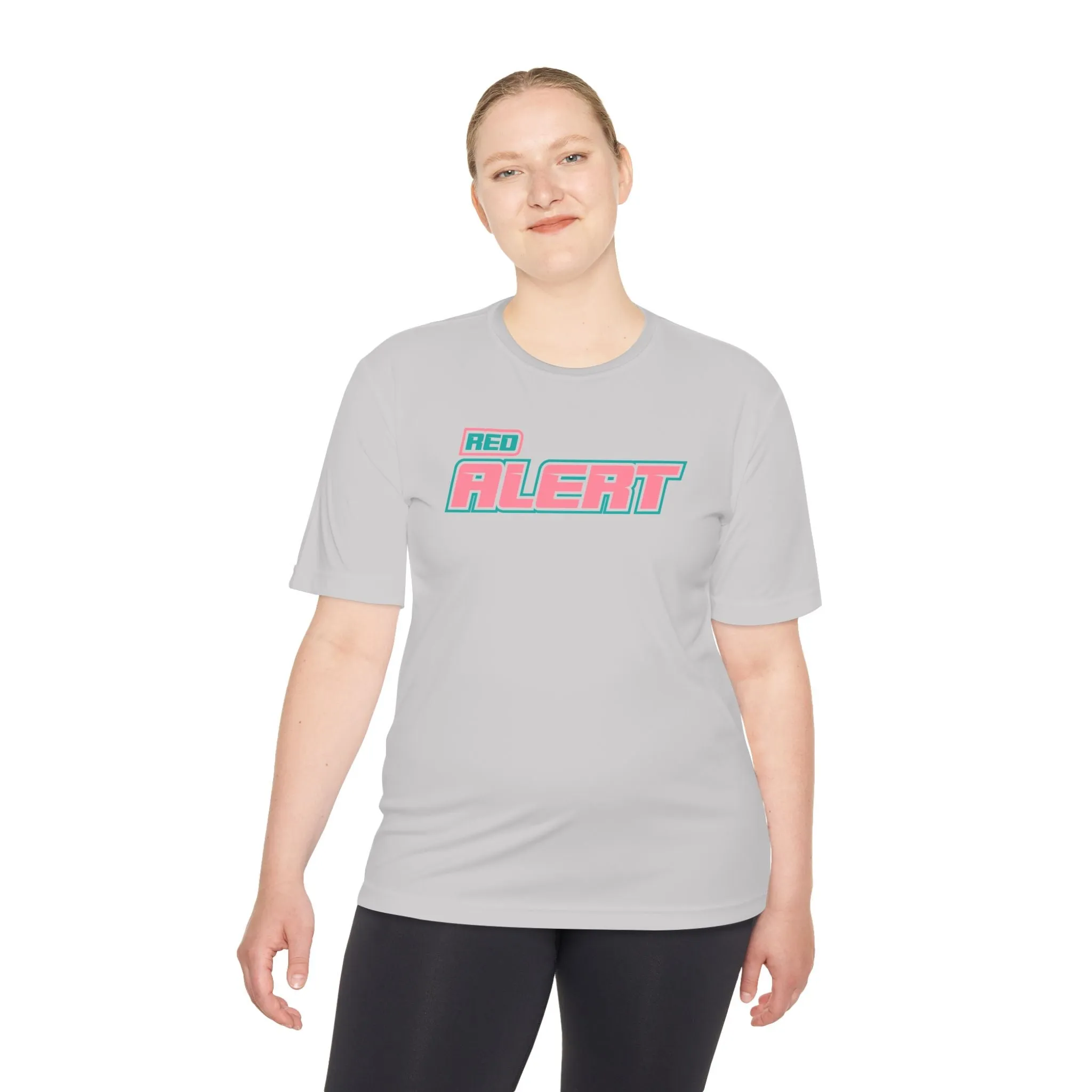 Red Alert - Pink Block Logo Unisex Moisture Wicking Tee