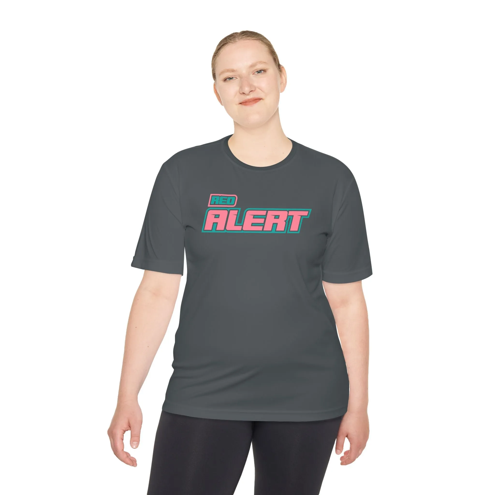 Red Alert - Pink Block Logo Unisex Moisture Wicking Tee