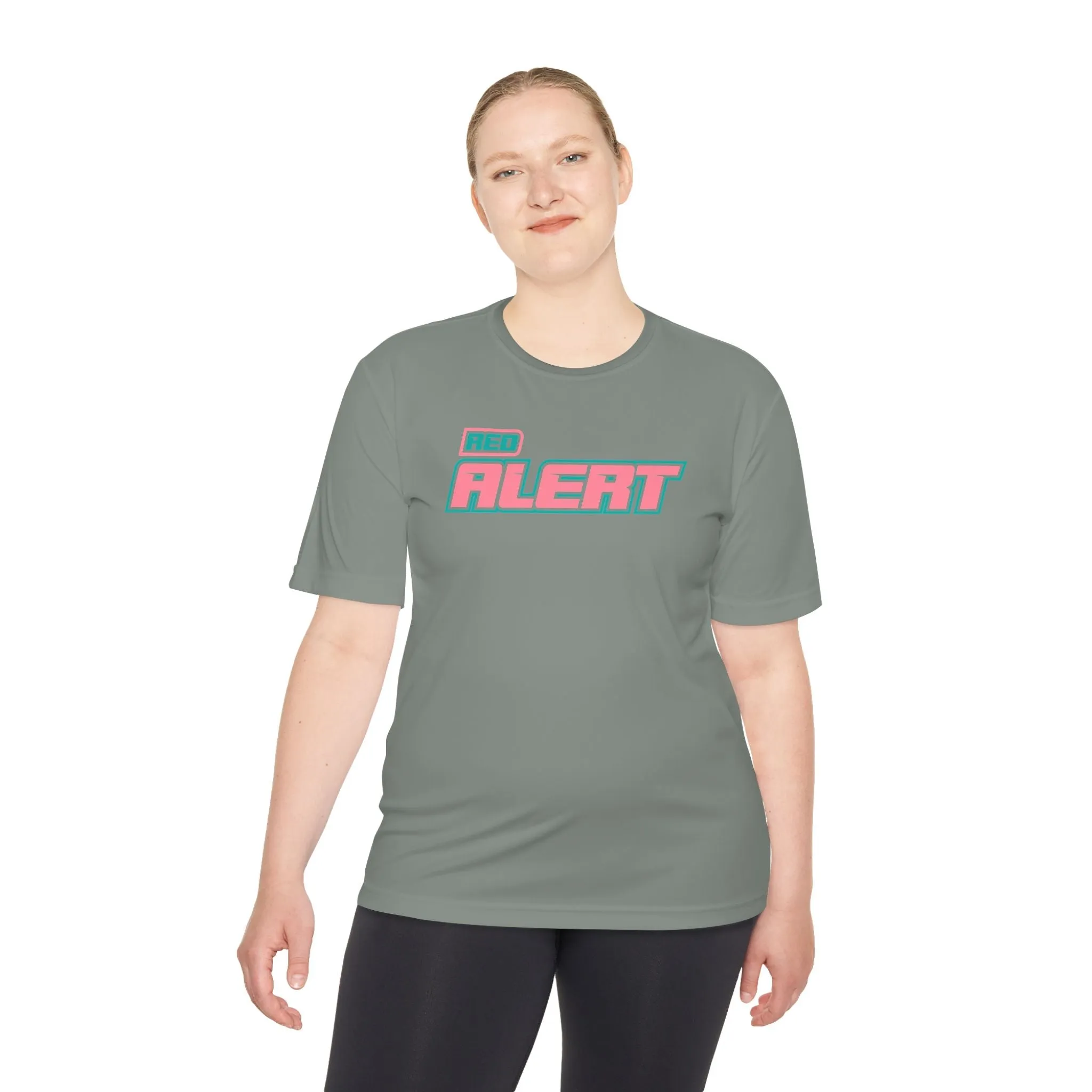 Red Alert - Pink Block Logo Unisex Moisture Wicking Tee