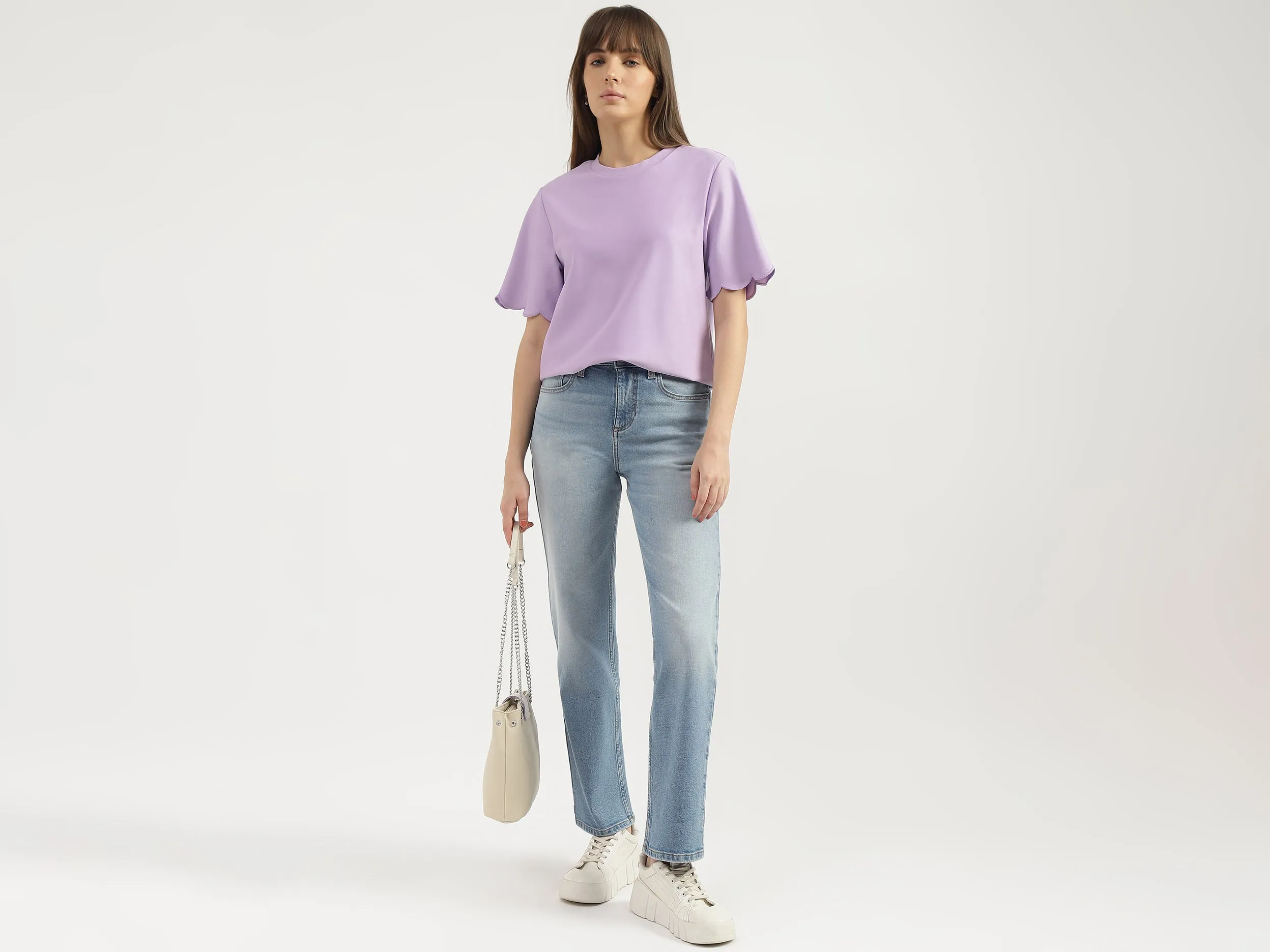 Regular Fit Round Neck Solid T-shirts