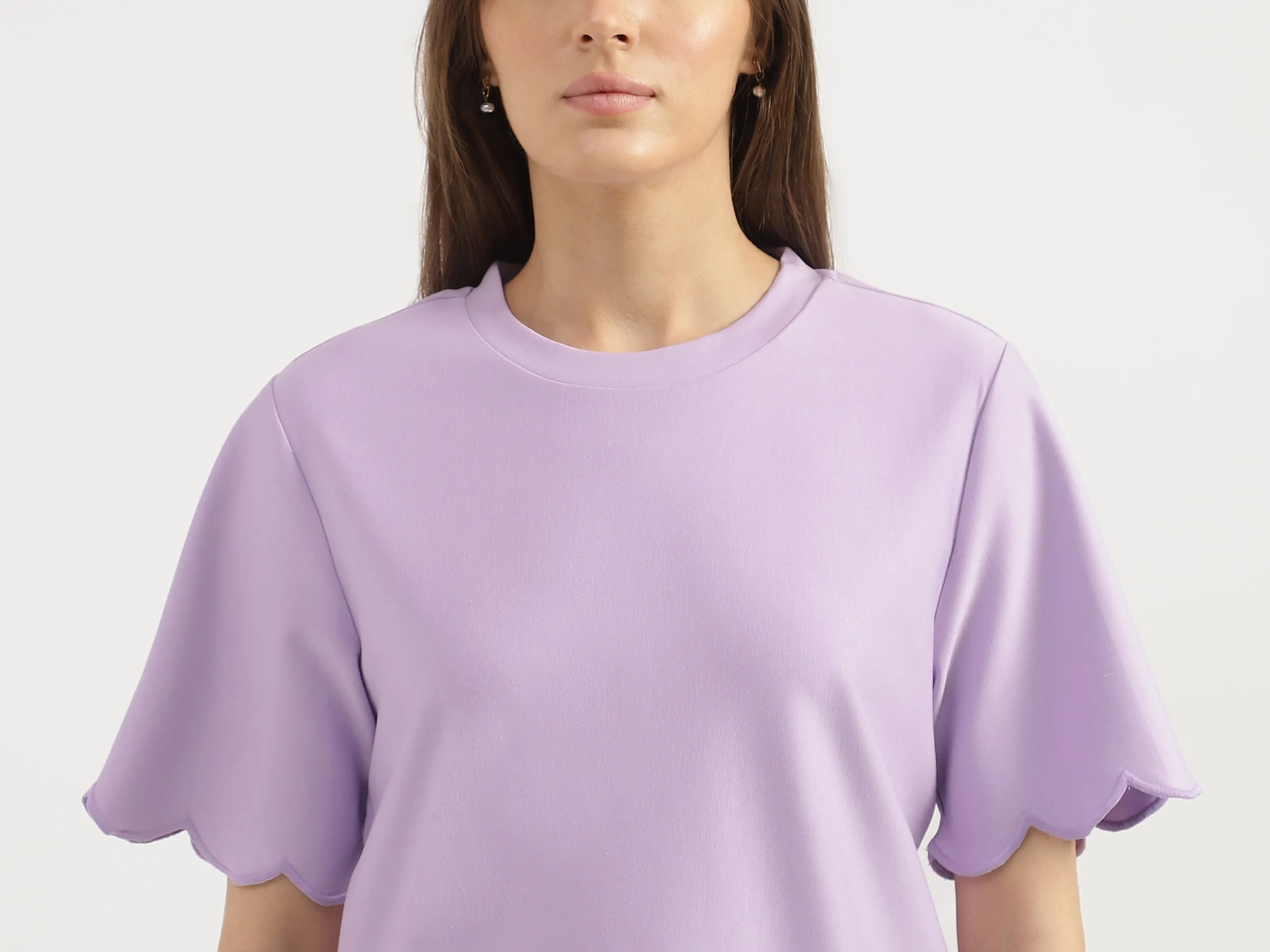 Regular Fit Round Neck Solid T-shirts