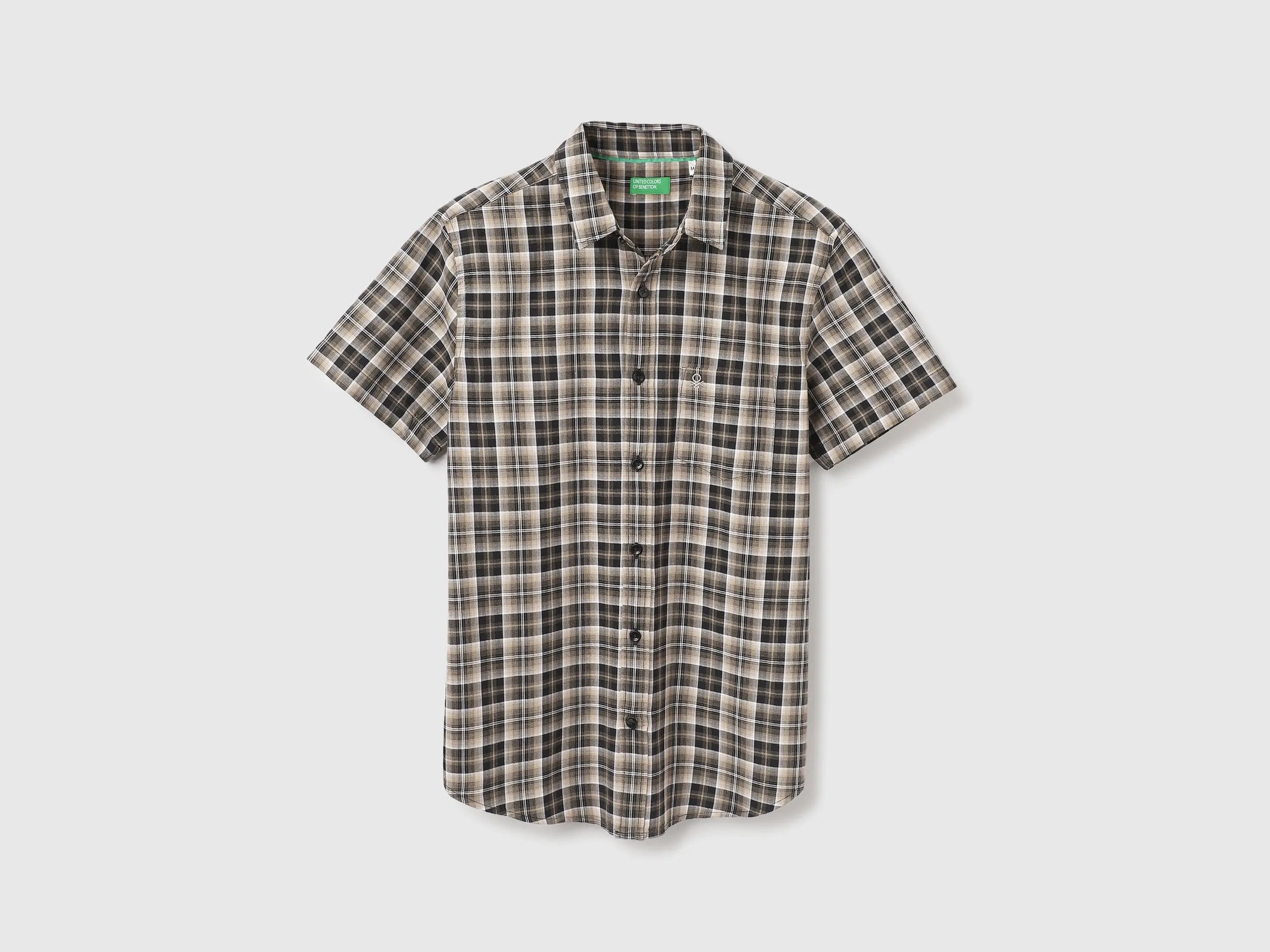Regular Fit Spread Collar Checkered Shirts