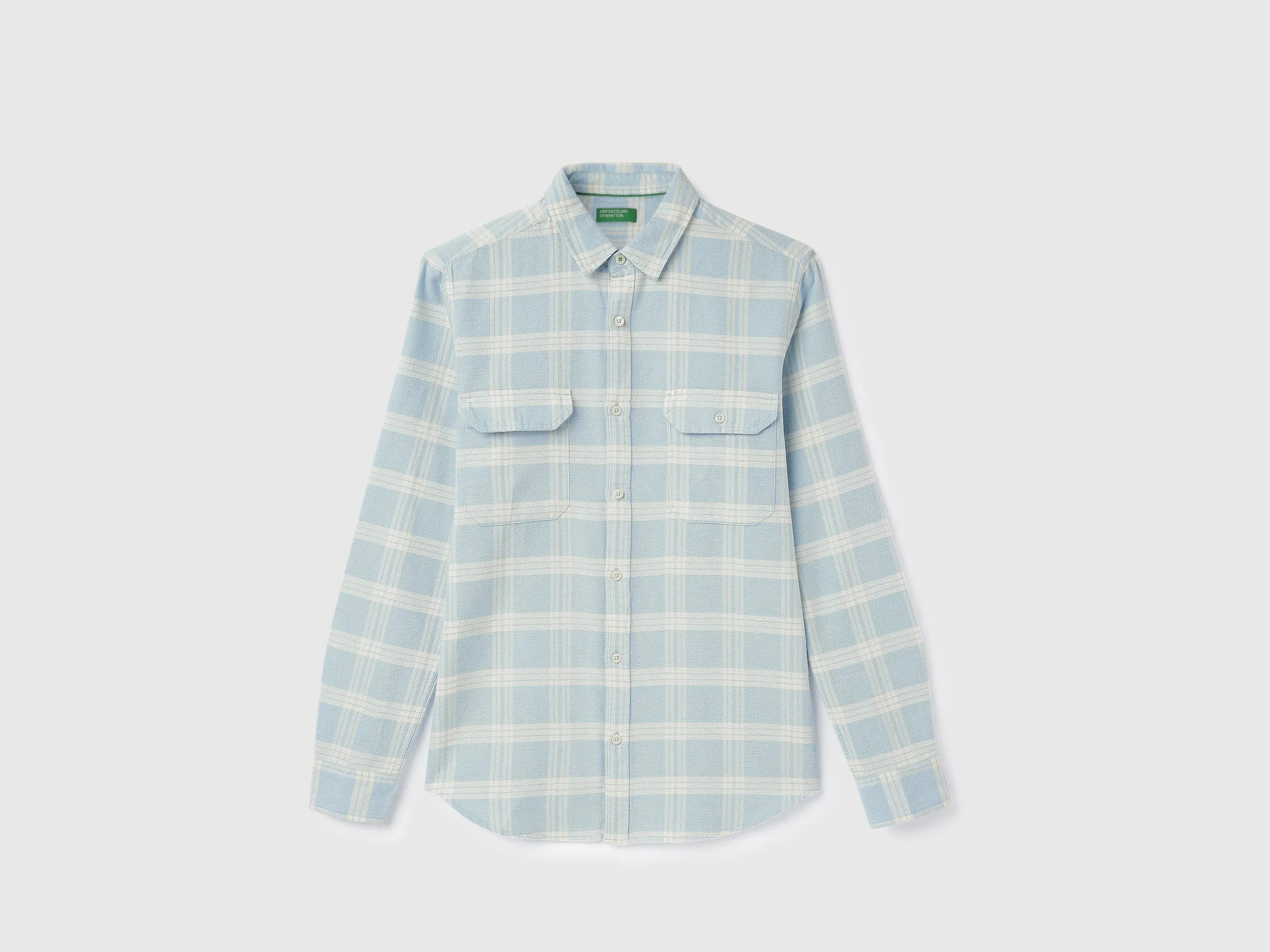 Regular Fit Spread Collar Checkered Shirts
