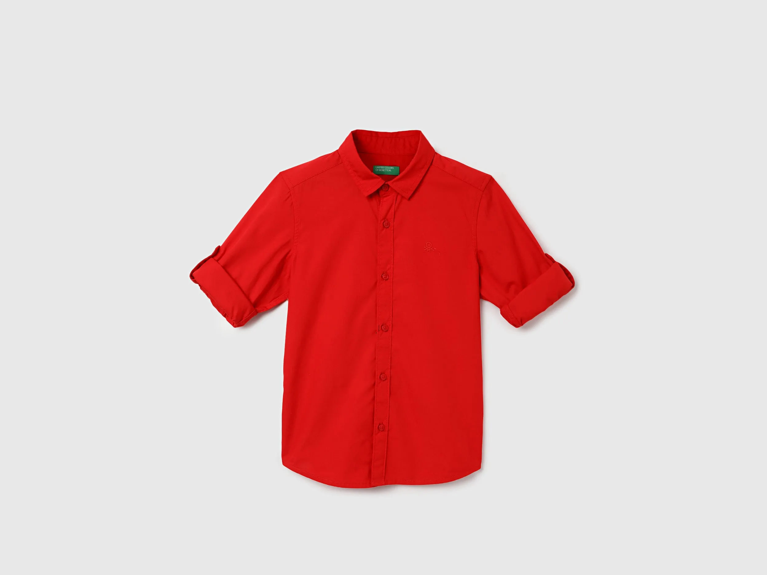 Regular Fit Spread Collar Solid Shirts