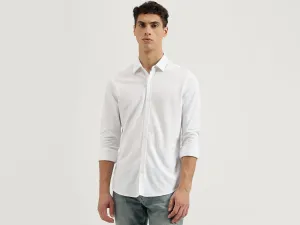 Regular Fit Spread Collar Solid Shirts