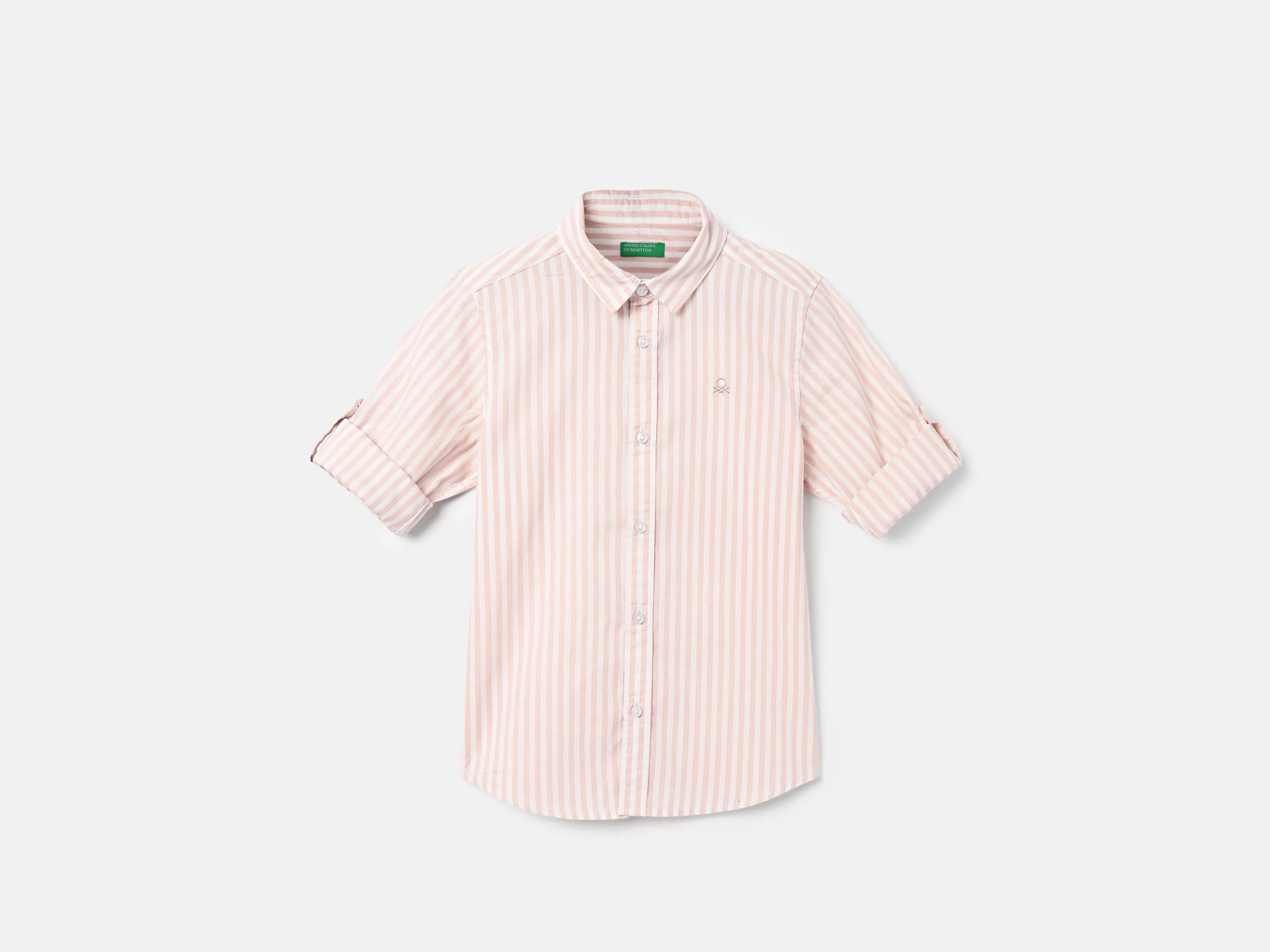 Regular Fit Spread Collar Striped Shirts