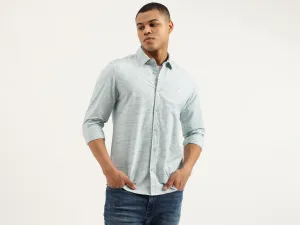 Regular Fit Spread Collar Striped Shirts