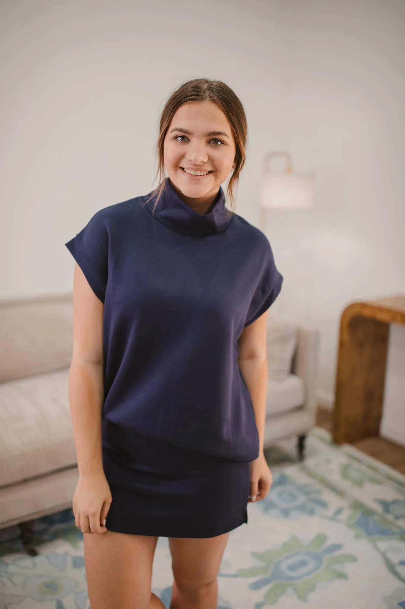 Remi Top in Navy