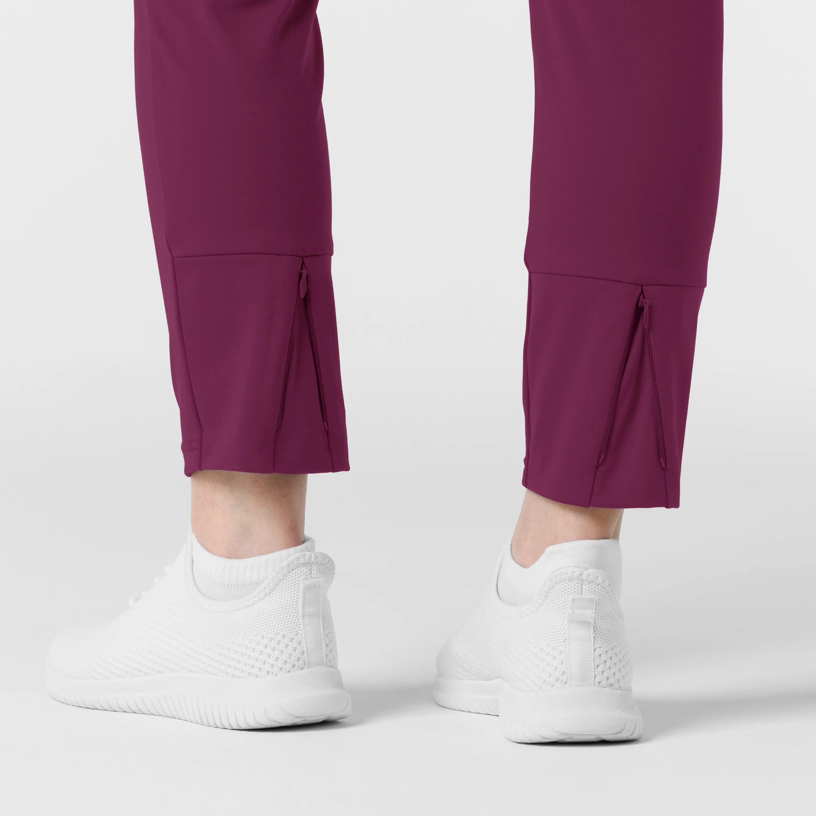 RENEW 5259 Knit Track Scrub Pants Wine
