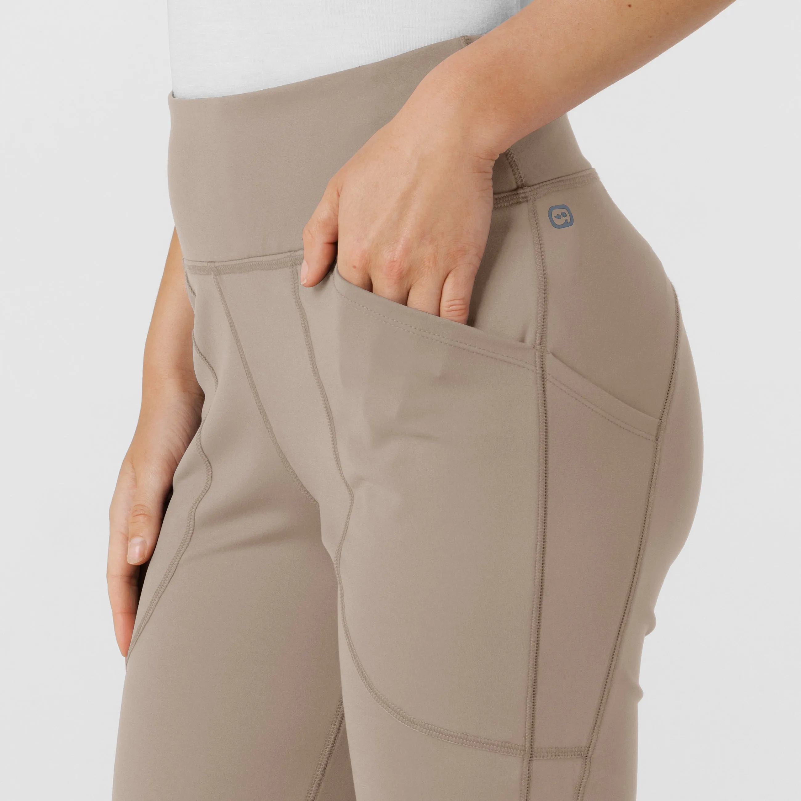 RENEW 5459 Knit Flare Yoga Scrub Pants Haze