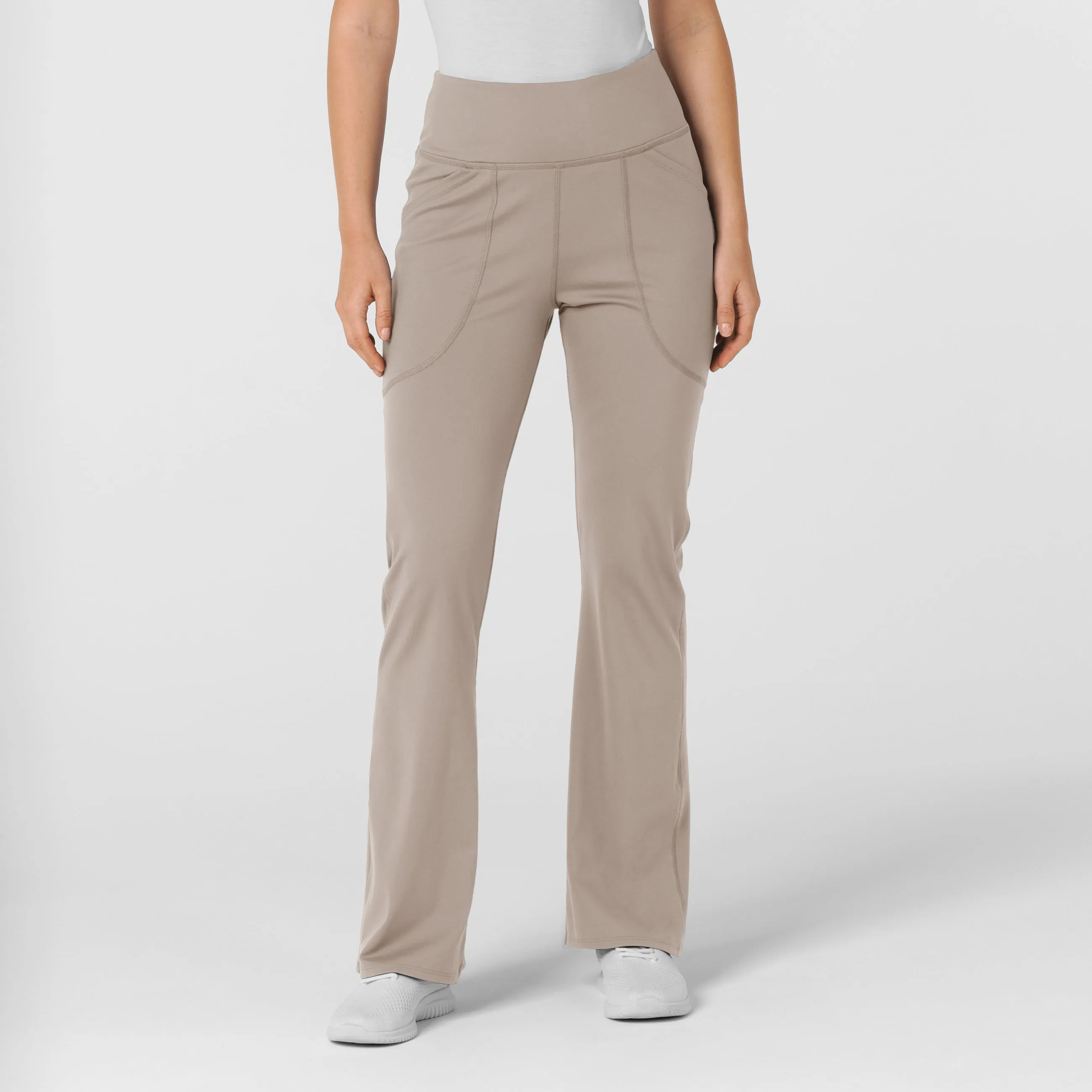 RENEW 5459 Knit Flare Yoga Scrub Pants Haze