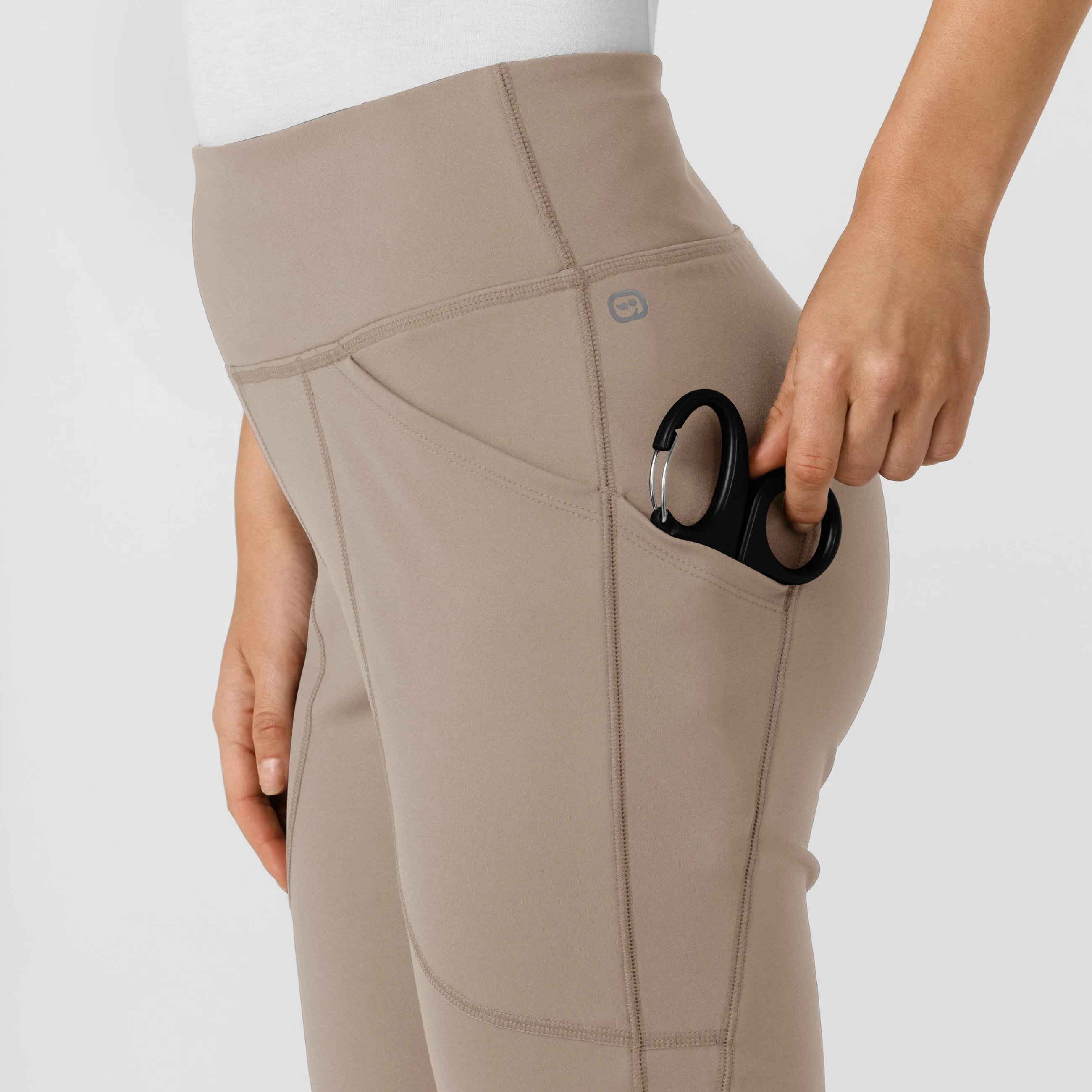 RENEW 5459 Knit Flare Yoga Scrub Pants Haze