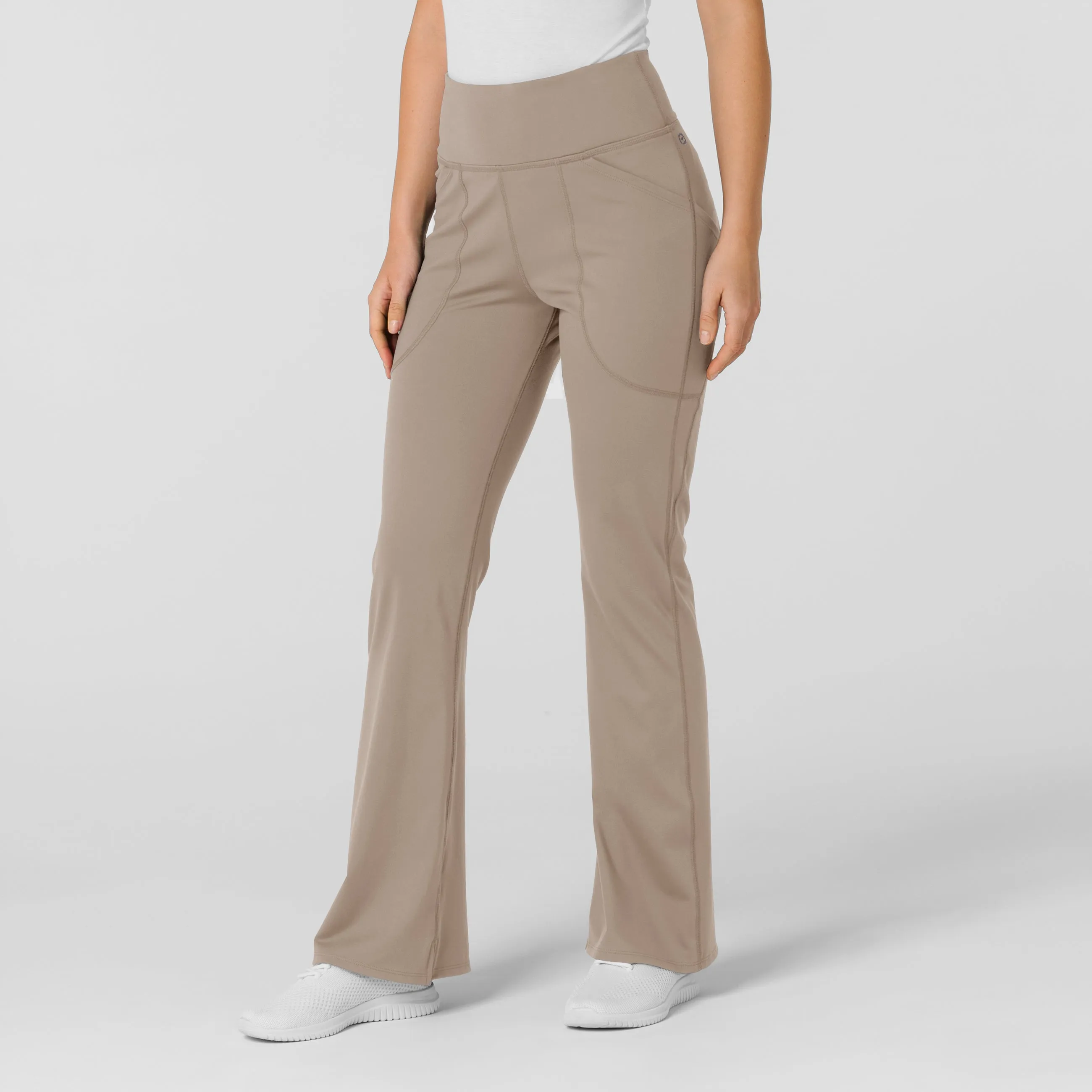RENEW 5459 Knit Flare Yoga Scrub Pants Haze