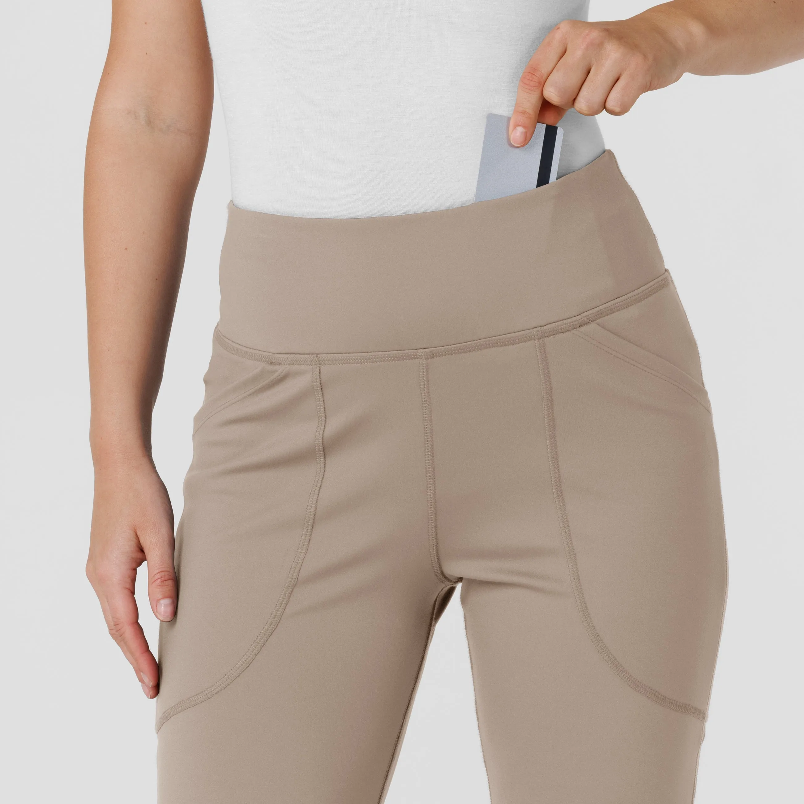 RENEW 5459 Knit Flare Yoga Scrub Pants Haze