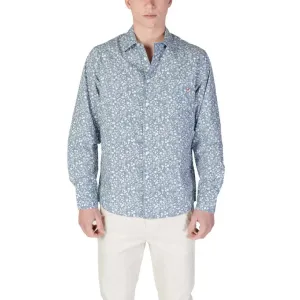 Replay Men's Light Blue Floral Shirt