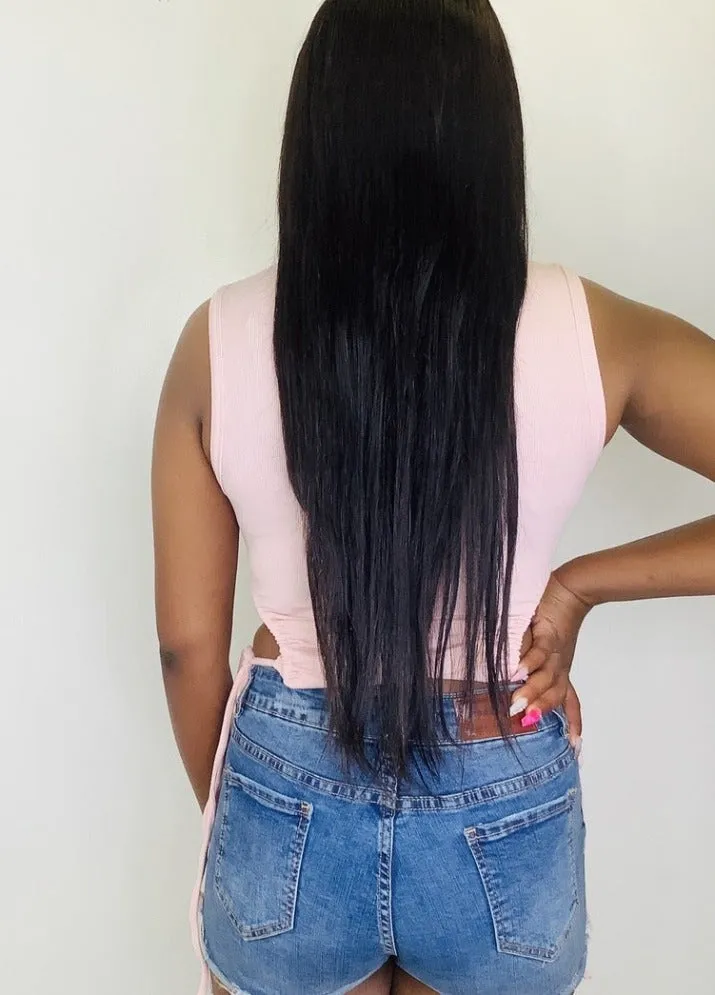Ribbed Drawstring Open Side Top - Rose