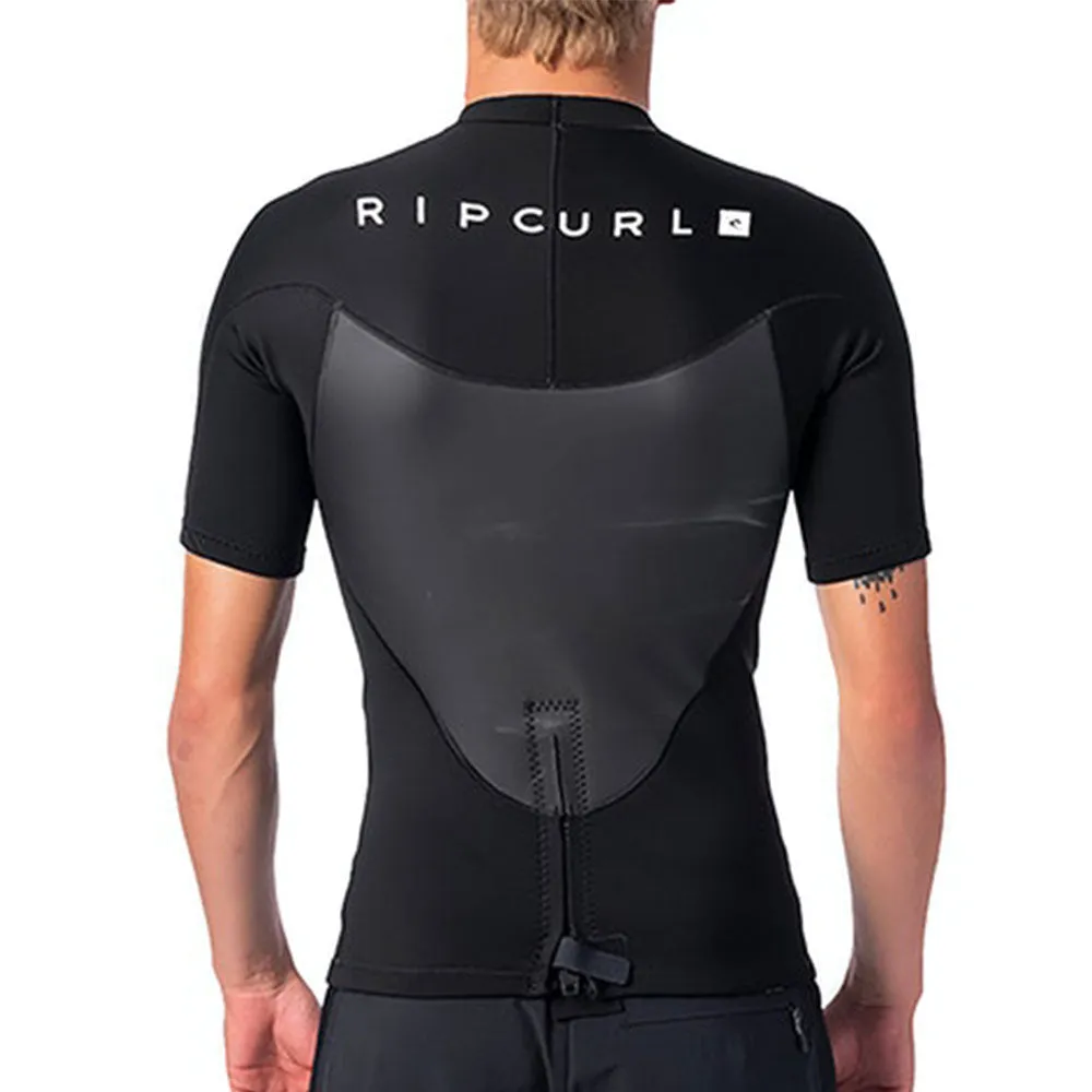Rip Curl Omega 1.5mm Short Sleeved Wetsuit Top - Black