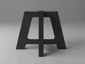 Round Metal Table Base For Heavy Table Tops | KALE