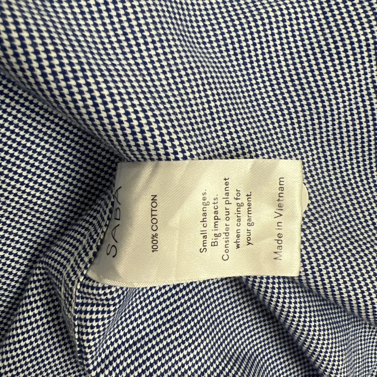 SABA Mens Blue Long Sleeve Button Up Shirt Size Large (2 Shirts)