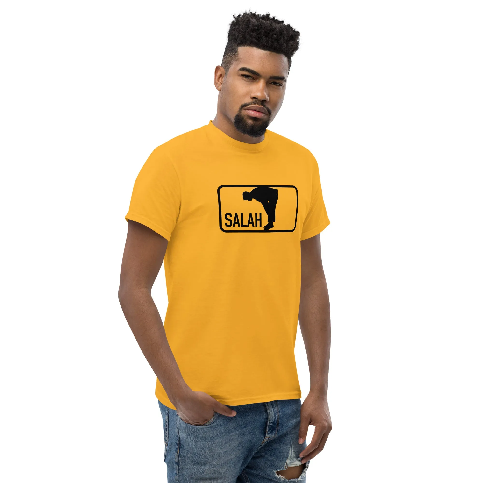 Salah Classic Black Logo Cotton T-Shirt (Multiple Colors) v1