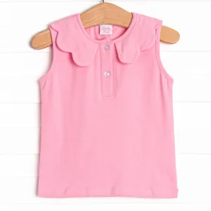 Samantha Scalloped Collar Sleeveless Top, (4 Colors)