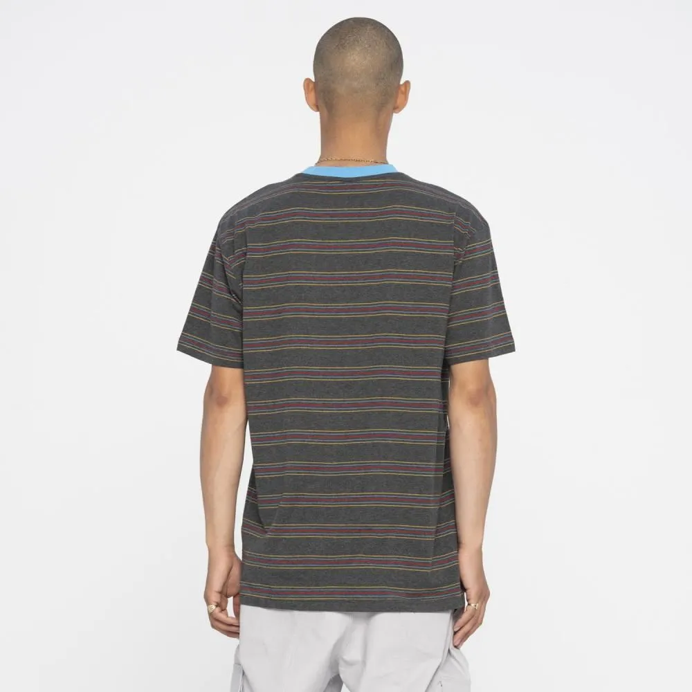 Santa Cruz Custom T-Shirt Classic Strip Stripe T-Shirt - Washed Black Stripe
