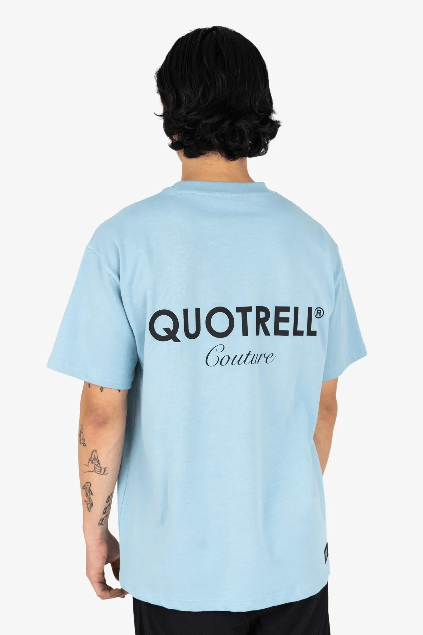 SARASOTA T-SHIRT | LIGHT BLUE/BLACK