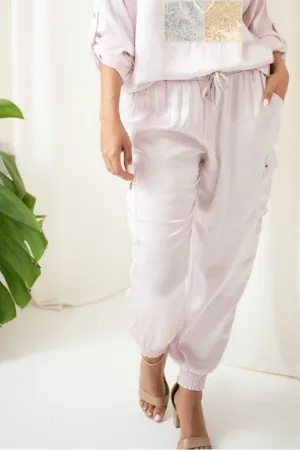 Sass Satin Cargo Pants