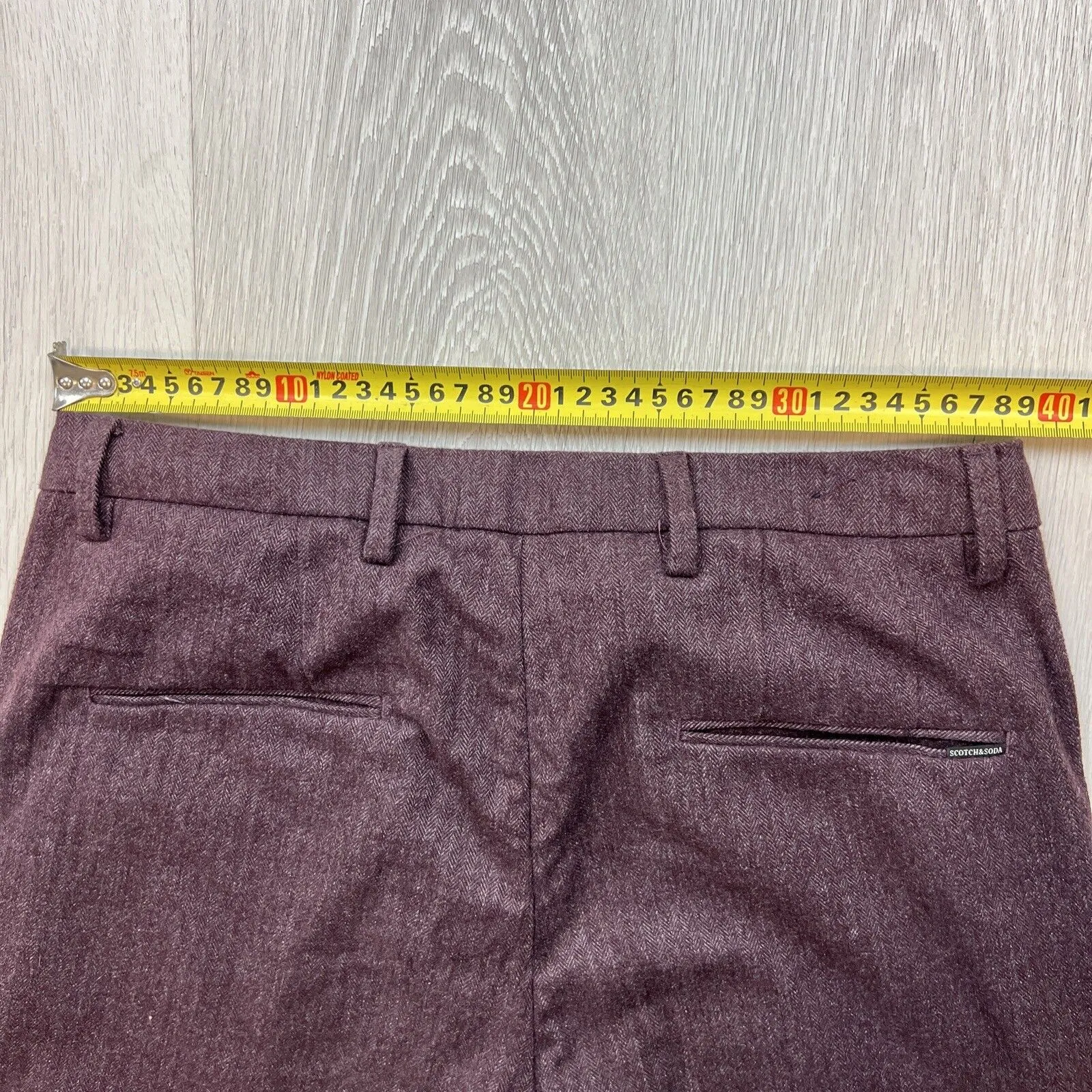 Scotch & Soda Mens Maroon 'Mott' Dress Pants Size 30/32