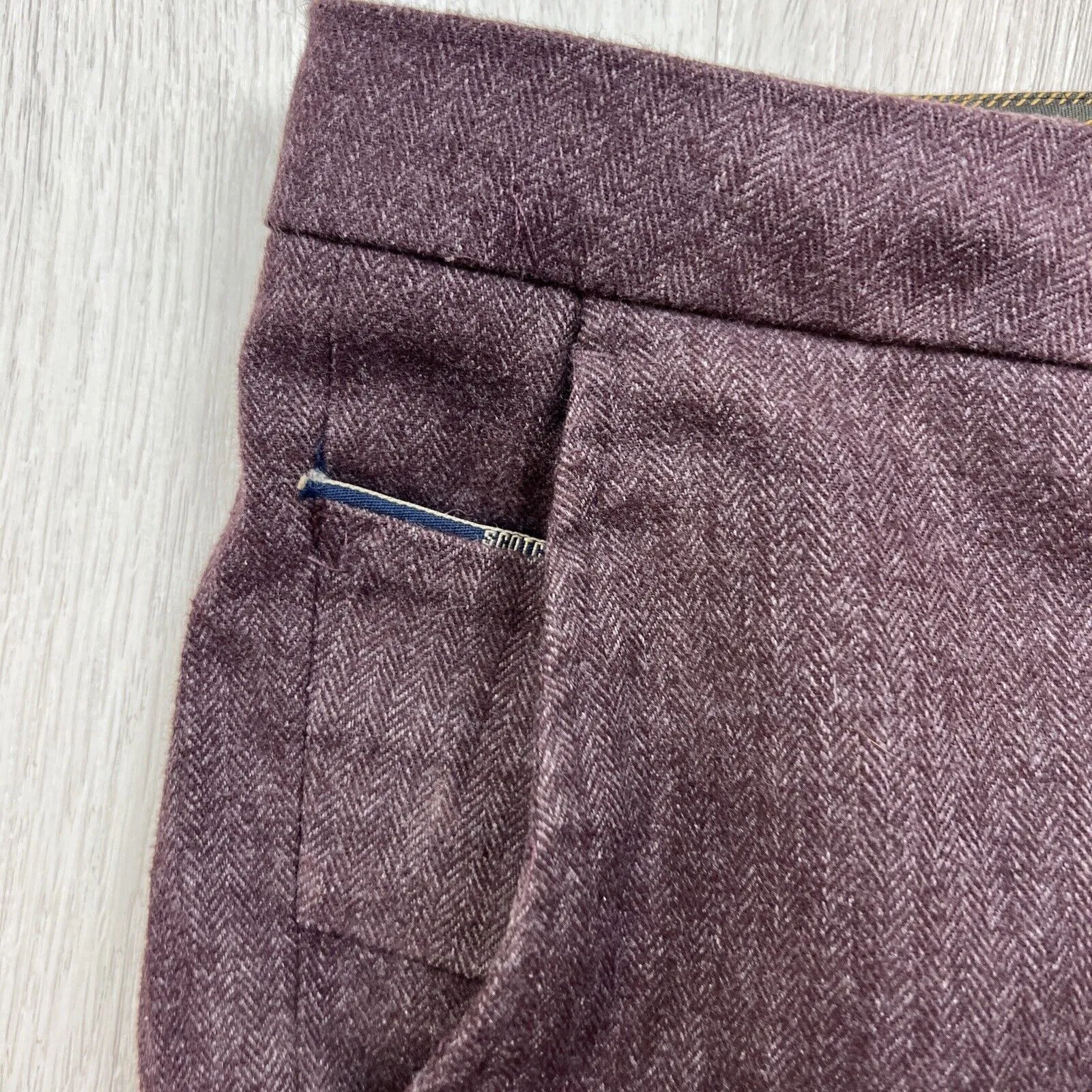 Scotch & Soda Mens Maroon 'Mott' Dress Pants Size 30/32