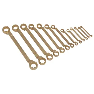 Sealey Premier Double End Ring Spanner Set 13pc 5.5-32mm - Non-Sparking