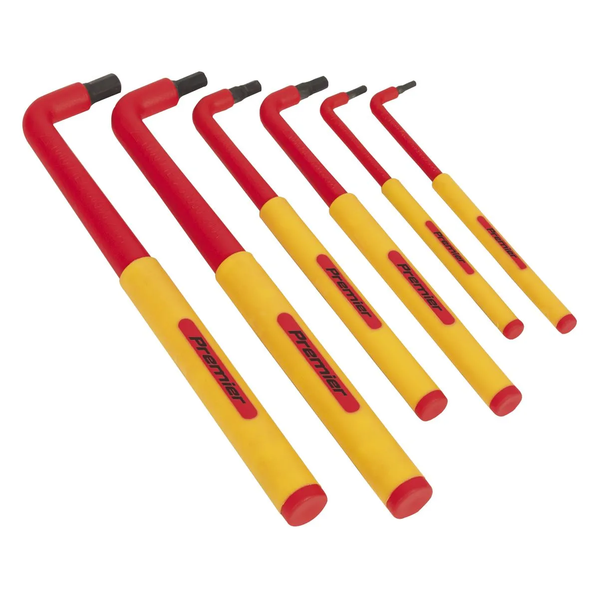 Sealey Premier Hex Key Set 6pc Extra-Long VDE