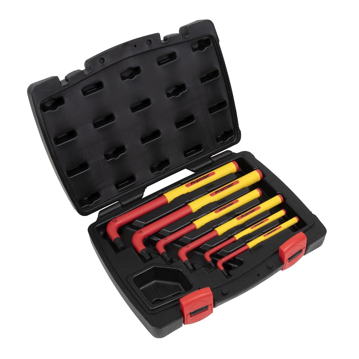 Sealey Premier Hex Key Set 6pc Extra-Long VDE