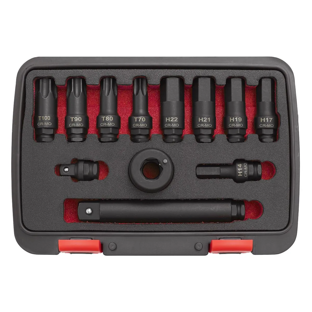 Sealey Premier Impact Socket Bit & Accessories Set 12pc 3/4"Sq Drive