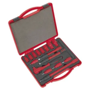 Sealey Premier Insulated Socket Set 16pc 3/8"Sq Drive 6pt WallDrive® VDE Approved
