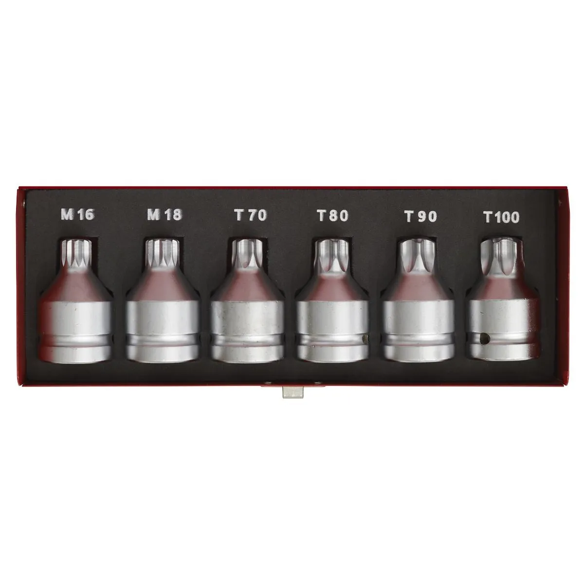 Sealey Premier Security TRX-Star* & Security Spline Socket Bit Set 6pc 3/4"Sq Drive