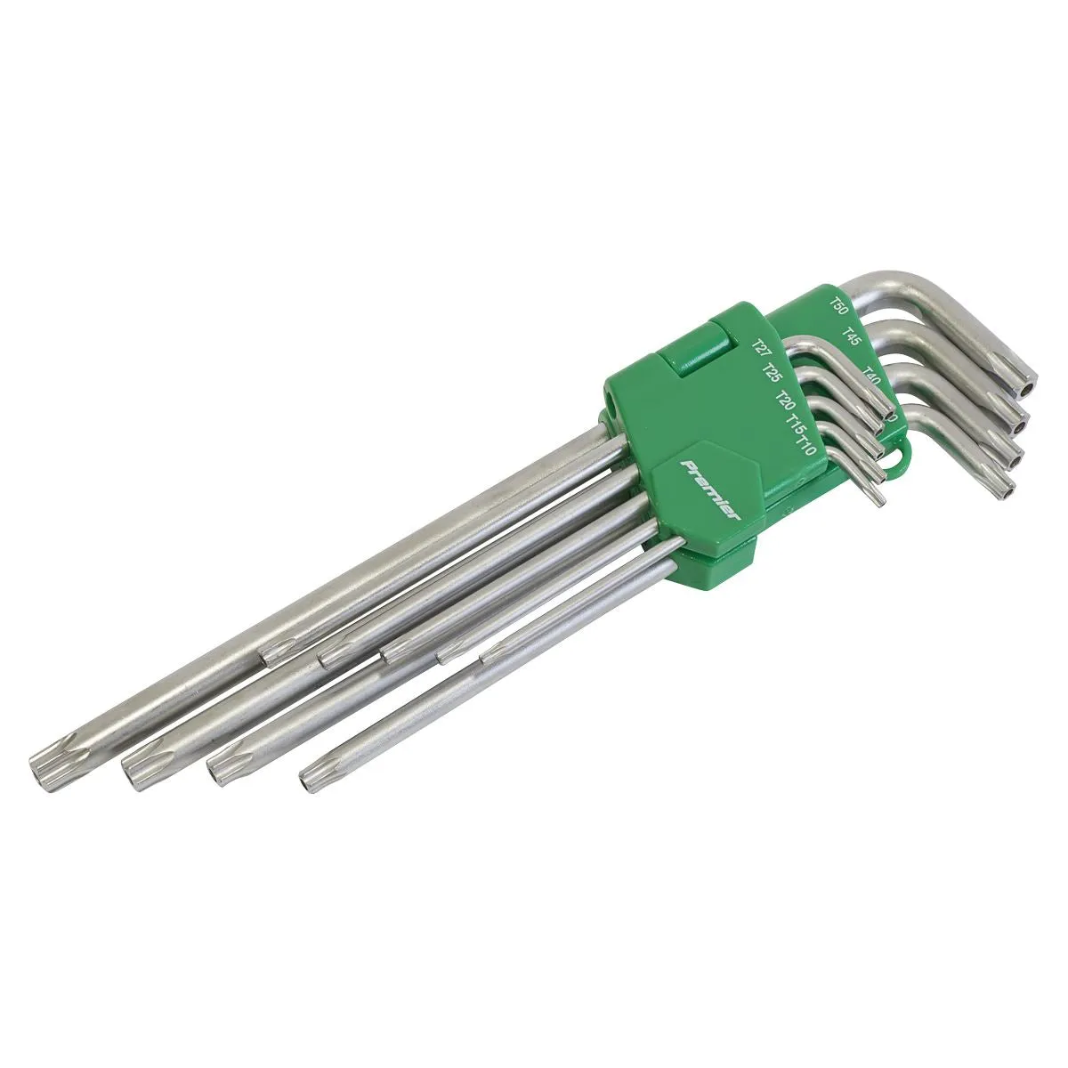 Sealey Premier Security TRX-Star* Key Set 9pc Extra-Long