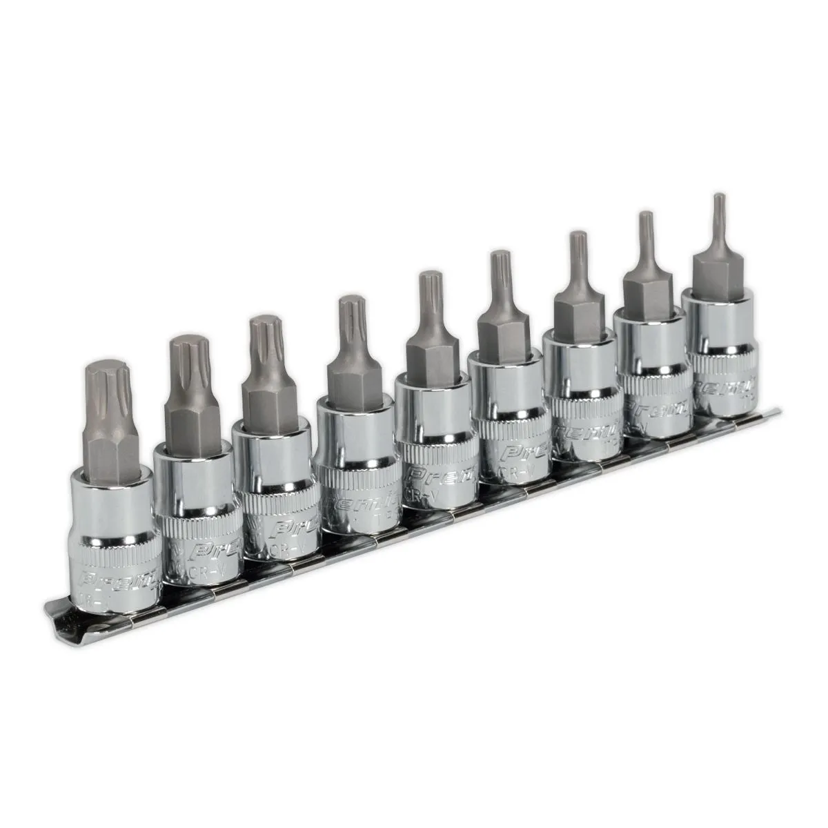 Sealey Premier TRX-P* Socket Bit Set 9pc 3/8"Sq Drive 50mm