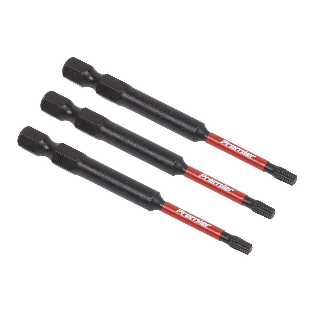 Sealey Premier TRX-Star* T15 Impact Power Tool Bits 75mm - 3pc