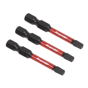 Sealey Premier TRX-Star* T25 Impact Power Tool Bits 50mm - 3pc