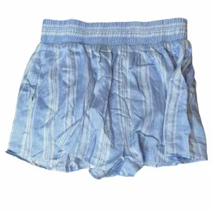 Show Me Your Mumu Serena Smocked Shorts Blue and White Size Small