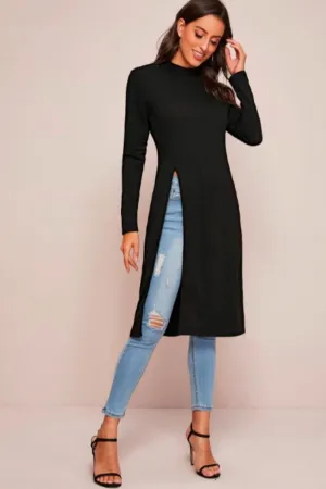 Side Slit Full Sleeve Top