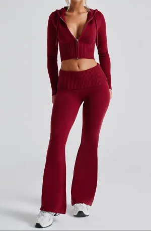 Siena knitted trousers - red 