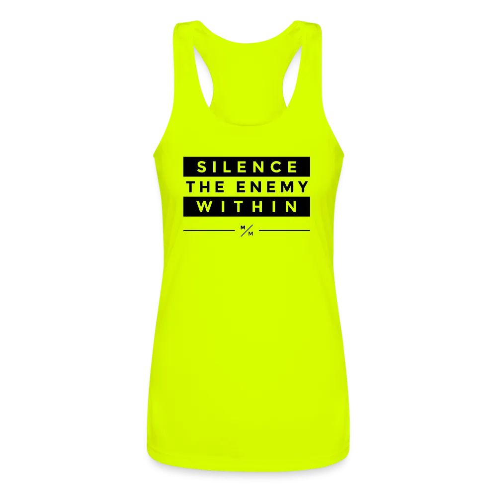 Silence the Enemy Within - Women’s Performance Racerback Tank Top